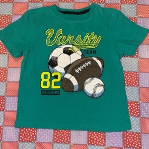 Jumping Beans Green Varsity Sports Tee